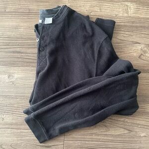 Haggar Charcoal Henley Shirt